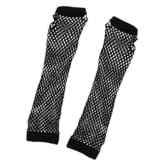 1 Paar Henne Nacht Party Braut zu sein Schwarz Damen Fingerlose Netz Handschuhe