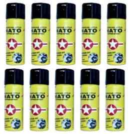 10 Stück Pfefferspray NATO „FOG“ – Extrem – 50ml zur Tierabwehr!