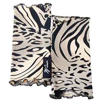 (15BM129) Arm-Stulpen „TIGER-ART“ Label brit-M, Handgearbeitet in unserem Atelier in Deutschland