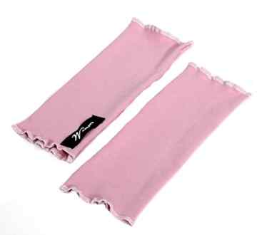 (15BM93) Leichte Pulswärmer, Stulpen „ROSA“ Label brit-M, Handgearbeitet in unserem Atelier in Deutschland
