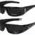 2er Pack Locs Sonnenbrillen Motorradbrille Sportbrille Radbrille in den Farben weiß und schwarz