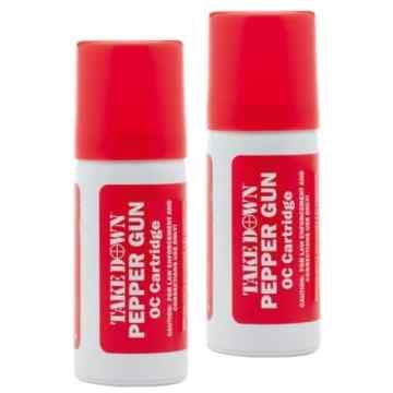 2er Set Nachfüllkartusche für Mace Pepper Gun