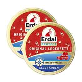 2x Erdal Protect Original Lederfett – Alle Farben, Intensivpflege mit Nässeschutz, 150 ml -