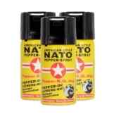 3 Stück Pfefferspray NATO „FOG“ – Extrem – 50ml zur Tierabwehr!