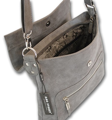 3423 Schultertasche Used Look Handtasche Umhängetasche Shopper Tasche Bag Street -