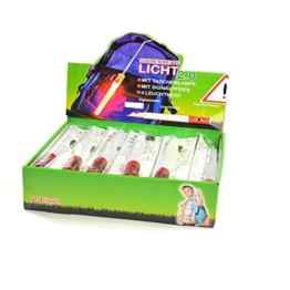 4 x Sicherheitslicht, Light Guard 2, Leuchtstab mit Taschenlampe, rot/weiss