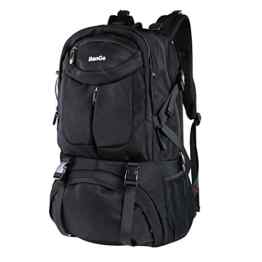 45L Hohe Kapazität Laptop Notebook Rucksack Wasserabweisend Reisen Outdoor Rucksack No.2227 (Schwarz)