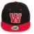 4sold ABC Rot Schwarz Cap Snapback Baseballkappe Druckknopfverschluss verstellbar mit flachem Schirm