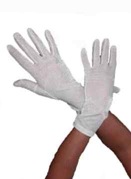 50971 Kurze Satin Handschuhe Modana -one size-