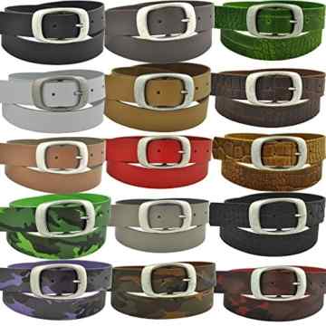 70 bis 150cm Bundweit Ab 9,90 Euro 3,5cm Breit Nickel Free Schnalle Echt Leder Guertel Aus 15 Farben & 17 Längen Wählbar -
