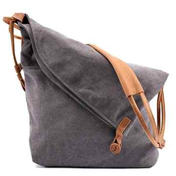 ACTOPP Vintage Schultertasche Unisex Umhängetasche aus Canvas Retro Literarischen Hochschule Stil Schultertasche