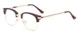 ALWAYSUV Brillenfassung Metal-Bügel Klassische Brille Clear Lens Glasses Retro Brillen Fashion Glasses