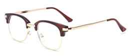ALWAYSUV Brillenfassung Metal-Bügel Klassische Brille Clear Lens Glasses Retro Brillen Fashion Glasses
