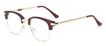 ALWAYSUV Brillenfassung Metal-Bügel Klassische Brille Clear Lens Glasses Retro Brillen Fashion Glasses