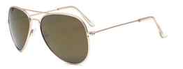 ALWAYSUV Unisex Aviator Spiegel Polarisierte Linse Metall Rahme Metall-Bügel Piloten Sonnenbrillen