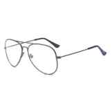 ALWAYSUV klassische Brille Metallgestell Brillenfassung Aviator Vintage Brille Dekobrillen