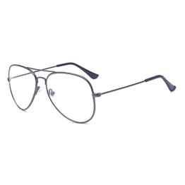 ALWAYSUV klassische Brille Metallgestell Brillenfassung Aviator Vintage Brille Dekobrillen