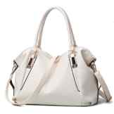 ANNE Damen Schultertasche Elfenbein Gebrochenes Handtasche PU Leder Handtaschen-