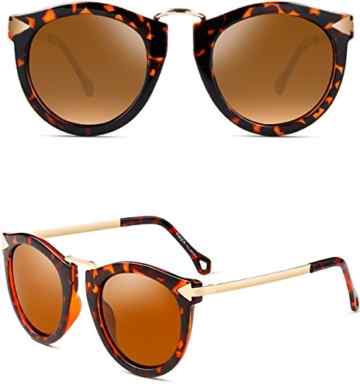 ATTCL Damen Vintage Mode Wayfarer polarisiert Sonnenbrille Damen