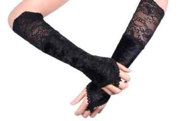 Abend Gothic Victorian Ärmel 32 cm Lange