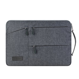 Acxeon Business Laptop Netebook Hülle Sleeve Tasche einfachen Stil Wasserabweisendes Nylongewebe Notebook Sleeve für MacBook Air / Pro Retina, Surface pro4, Ultrabook /Netbook (13.3″, Grau)