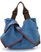 Aidonger Damen Vintage Canvas Schultertasche Handtasche