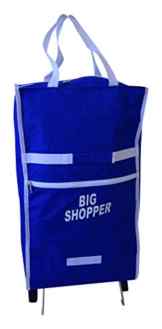 Amaro Big Shopper mit Rollen Sporttasche, 60 cm, 37.5 Liter, blau