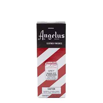 Angelus Suede Dye ist geeignet für Wildleder Nappaleder Nubukleder Leder färben Lederfarbe verschiedene Farben 88 ml (Grau)