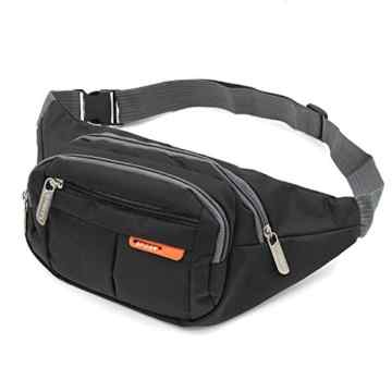 Aodoor Bauchtasche,Multi-funktion Sweatproof Nylon Gürteltasche,in mehreren Farben für Erwachsene,Dunkelblau,Geeignet für Jogging, Radfahren, Wandern