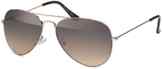 Aviator Klassiker Sonnenbrille Pilotenbrille mit Verlaufsgläsern + Feinzwirn Microfaser Brillenbeutel