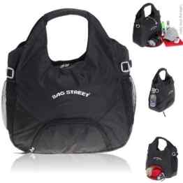 BAG STREET Sportshopper Sporttasche Shopper mit Schuhfach / Schwarz