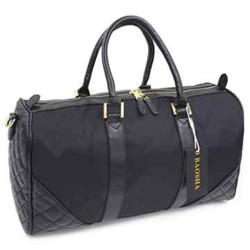 BAOSHA HB-20 Demen Reisetasche Travel Bag Weekender Tasche Handgepäck Duffel Bag Handtasche Schultertasche Sporttasche für Reise am Wochenend Schwarz