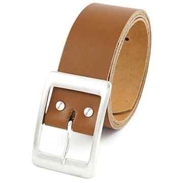 BEZLIT Echt Leder Damen Herren Gürtel 100% Vollrindleder Buckle Schnalle Belt 20572