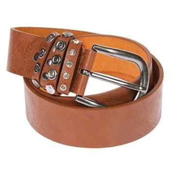 BM-310 Kossberg Damen Nieten Gürtel Leder Strass