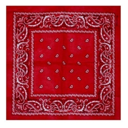 BOOLAVARD 100% Baumwolle, 1er 6er, oder 12er Pack Bandanas mit original Paisley Muster | Farbe nach Wahl Headwear / Haar Schal Ansatz Handgelenk Verpackungs Band Kopf Bindung