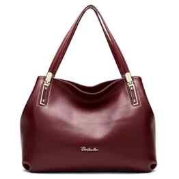 BOSTANTEN Damen Ledertasche Handtasche Shopper Schultertasche