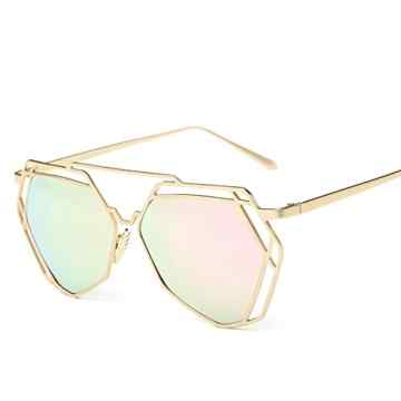 BVAGSS Mode Damen Sonnenbrille Unregelmäßige Polygon UV-Schutz Sonnenbrillen