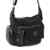 Bag Street Damen Nylon Shoppertasche Umhängetasche Crossover Bag Schultertasche Schwarz