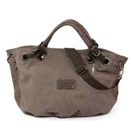 Bag Street Damen Shopper Handtasche Schultertasche Beutel Canvas 4530