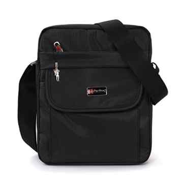 Bag Street Umhängetasche Crossover Schultertasche Polyester schwarz OTJ253S