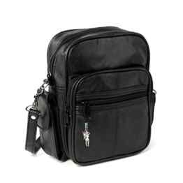 Bag Street Unisex Schultertaschen, 5 liters, schwarz, 0705C