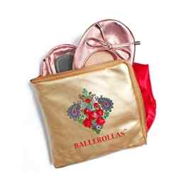 Ballerinas faltbar – Wechselschuhe BALLEROLLAS, 100% Echtleder, rosa Gr. 38