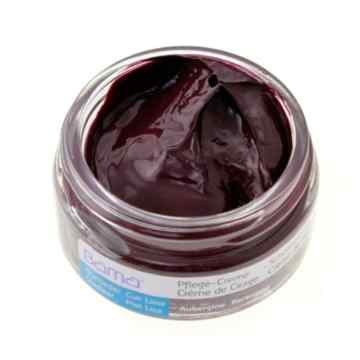 Bama Leder Pflegecreme 50ml Tiegel Glas für Lederfarbe AUBERGINE