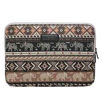 Baymate Damen Bohemia Laptoptasche Canvas Gewebe Sleeve Hülle Bohemia Laptop Für 11.6-15.6 Zoll