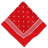 Betz Nickituch Bandana Kopftuch Halstuch klassischem Punktemuster Größe 55 x 55cm 100% Baumwolle Farben rot, marine und schwarzblau