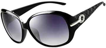 Blasea UV400 Plaid oversize 60mm polarisierte Sonnenbrille Damen