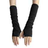 Bluelans® Armstulpen Pulswärmer lange fingerlos Handschuhe Damenhandschuhe Winterhandschuhe Fäustlinge Fausthandschuhe