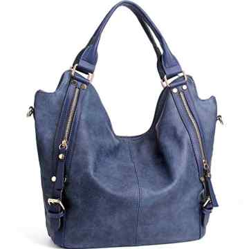 CASELAND Damen Schultertasche Henkeltaschen für Frauen PU Leder Tote Damen Henkeltasche Grosse Kapazität Hobo Henkeltaschen (L:31CM * H:36CM * W:15CM)