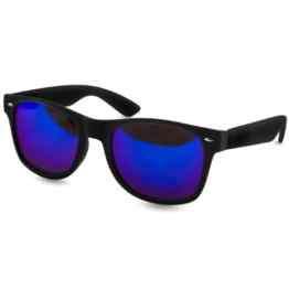 CASPAR Unisex Wayfarer Nerd Sonnenbrille / Brille MATT mit farbigen Bügeln und Federscharnier – PREMIUM QUALITÄT – viele Farben – SG008