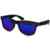 CASPAR Unisex Wayfarer Nerd Sonnenbrille / Brille MATT mit farbigen Bügeln und Federscharnier – PREMIUM QUALITÄT – viele Farben – SG008